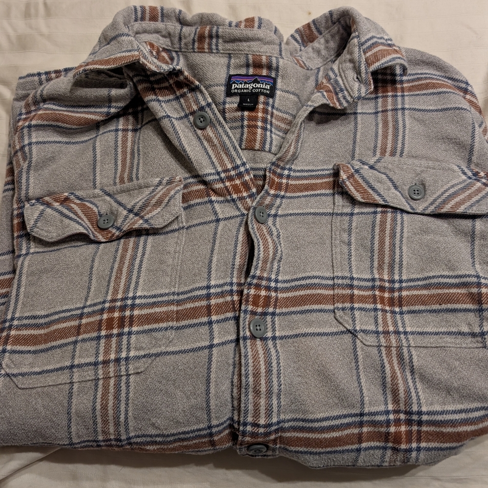 Patagonia Fjord Flannel Gray L